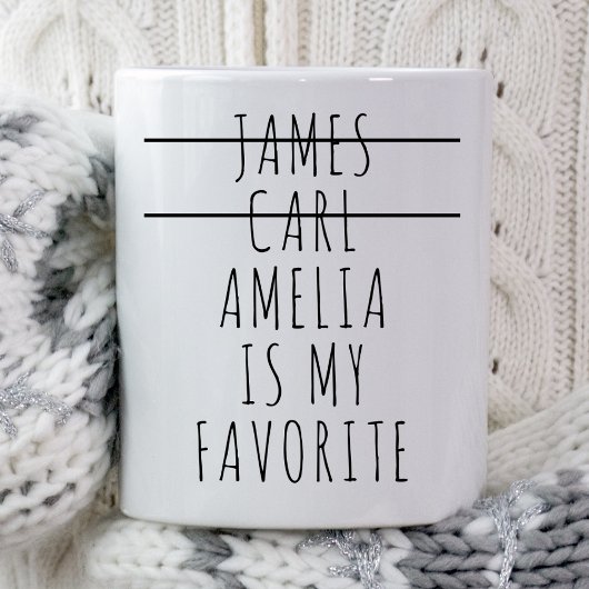 Lieblings-Kind-Tochter Custom Mama Mütter Tag Kaffeetasse