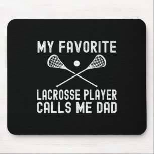 Lieblings-Lacrosse-Player ruft den Tag der Vater-V Mousepad