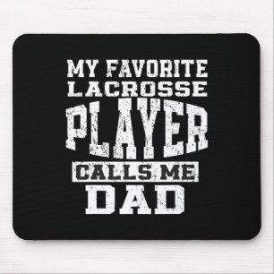 Lieblings-Lacrosse-Spieler nennt mich Dad Vatertag Mousepad