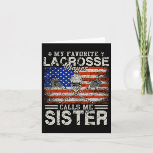 Lieblings-Lacrosse-Spieler nennt mich lustige Schw Karte