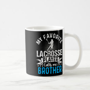 Lieblings-Lacrosse-Spieler ruft mich Bruder lustig Kaffeetasse