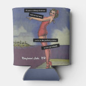 Lieblings-Lake Funny Personalisiertes Button-Up Gi Dosenkühler (Rückseite)