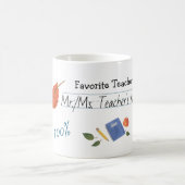 Lieblings-Lehrer personalisieren Kaffeetasse (Mittel)