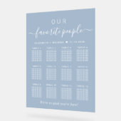 Lieblings-Leute 12 Tisch Hochzeitssitze Mattiert Acrylschild (Winkel)