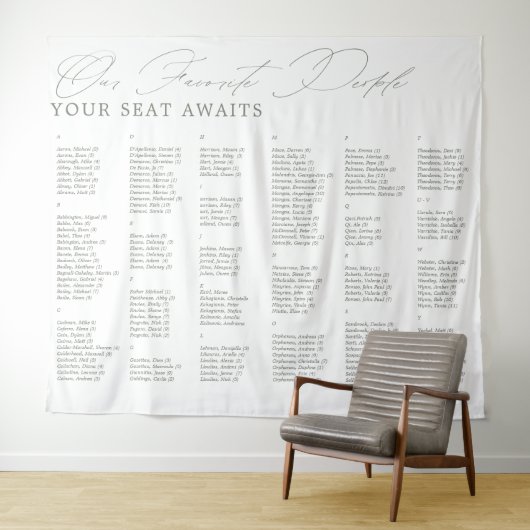 Lieblings-Leute Hochzeitsstift Wandteppich (Beispiel (Horizontal))