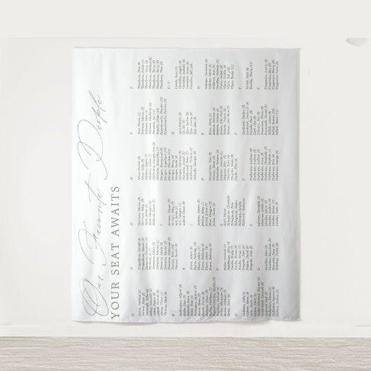 Lieblings-Leute Hochzeitsstift Wandteppich (Vorderseite)