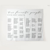 Lieblings-Leute Hochzeitsstift Wandteppich (Vorderseite (Horizontal))