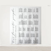 Lieblings-Leute Hochzeitsstift Wandteppich (Vorderseite)