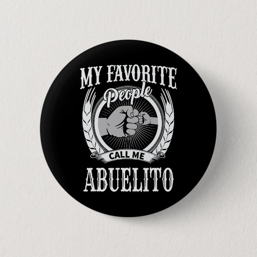 Lieblings-Leute nennen mich Abuelito mexikanischen Button (Vorderseite)