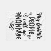 Lieblings-Leute nennen mich "Muttertag der Kinderm Fleecedecke (Vorderseite (Horizontal))