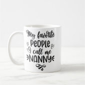 Lieblings-Leute nennen mich "Muttertag der Kinderm Kaffeetasse (Links)