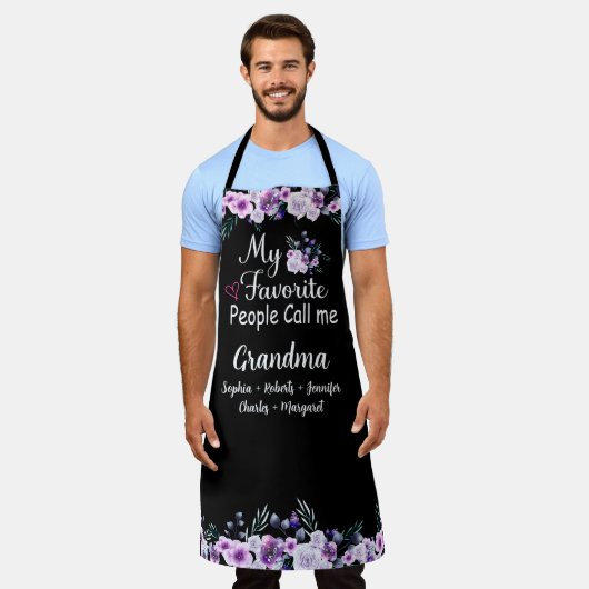 Lieblings-Leute nennen mich Oma | Name der Enkelki Schürze (Getragen)