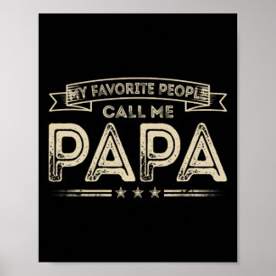 Lieblings-Leute nennen mich Papa Funny Opa Väter Poster
