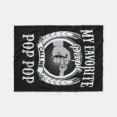 Lieblings-Leute nennen mich Pop Pop Opa Fleecedecke (Vorderseite (Horizontal))