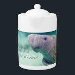 Lieblings-Mana-Tee? Earl Gray natürlich! Manatee<br><div class="desc">Mana-Teekanne für Ihren Lieblings-Tee - der natürlich Earl Gray zu Ehren unserer geliebten Herrenhäuser sein muss! Das ist mein digitales Kunstdesign. Ich spende 10% des Umsatzes für alle meine Manatee-Themen,  um den Manatee Club Retten. 🩵</div>