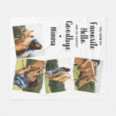 Lieblings-Memorial für Haustiere personalisieren 4 Fleecedecke (Vorderseite (Horizontal))