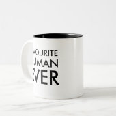 Lieblings-Mensch-Tasse | Valentinstag Zweifarbige Tasse (Vorderseite Links)