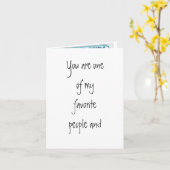 Lieblings-Menschen - Geburtstag Karte (Gelbe Blume)