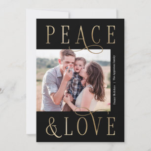 Lieblings Peace Editable Color Holiday Foto Card Feiertagskarte
