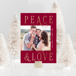 Lieblings Peace Editable Color Holiday Foto Card Feiertagskarte