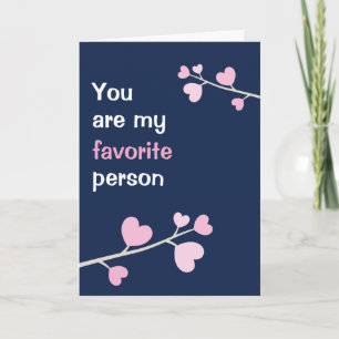 Lieblings-Person Lustige Valentinstag-Grußkarte Feiertagskarte