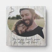 Lieblings-Person spricht Blase Foto Keepake Fotoplatte (Vorderseite)