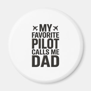 Lieblings-Pilot nennt mich Dad Vintage-Flugzeug-Sh Magnet