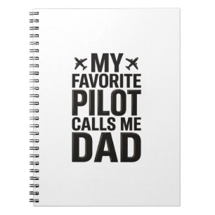Lieblings-Pilot nennt mich Dad Vintage-Flugzeug-Sh Notizblock