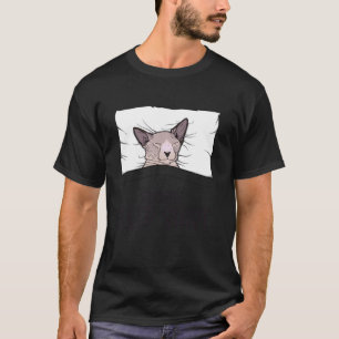 Lieblings-Schlaf-Shirt Sphinx-Katze, schlummernde T-Shirt