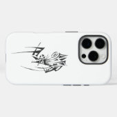 Lieblings-Schwarz-weißes Abstraktes Tribal Case-Mate iPhone Hülle (Rückseite (Horizontal))