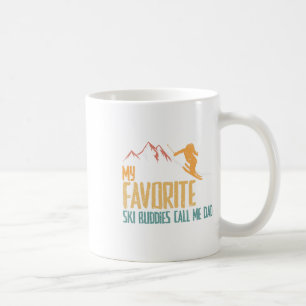 Lieblings Ski Buddies nennen mich Vater Retro Vint Kaffeetasse