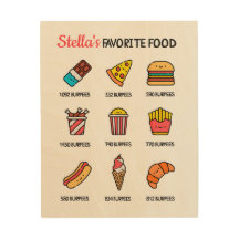 Lieblings-Speisekarte für Junkfood-Liebhaber