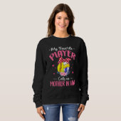 Lieblings-Spieler ruft mich Mutter im Recht Softba Sweatshirt (Vorne ganz)