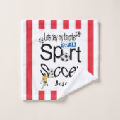 Lieblings-Sport-Bad Handtuch Sets Fußball (Waschlappen)