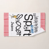 Lieblings-Sport-Bad Handtuch Sets Fußball (Handtuch)