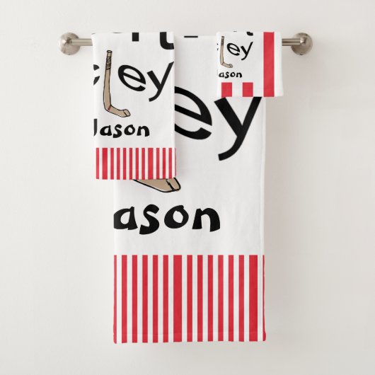 Lieblings-Sport-Bad Handtuch Sets Hockey (Insitu)