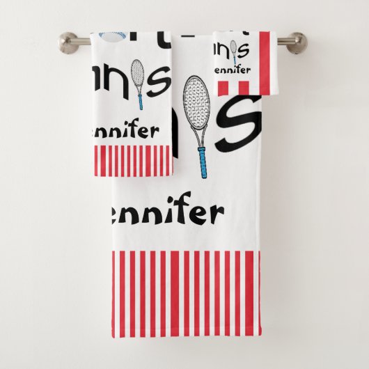 Lieblings-Sport-Bad Handtuch Sets Tennis (Insitu)