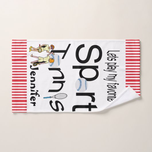 Lieblings-Sport-Bad Handtuch Sets Tennis (Handtuch)