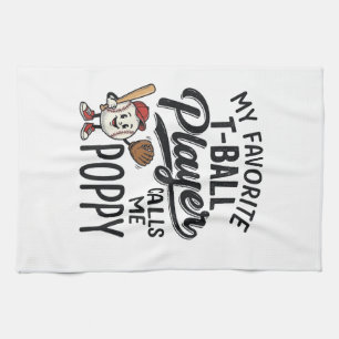 Lieblings-T-Ball-Spieler nennt mich Opa-Shirt-Desi Geschirrtuch