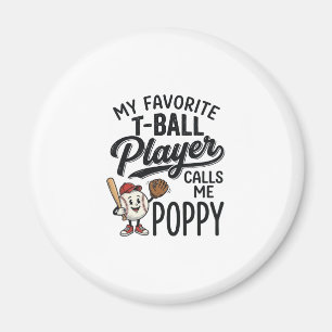 Lieblings-T-Ball-Spieler nennt mich Opa-Shirt-Desi Magnet