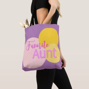Lieblings-Tante mit bunten Blasen Tasche