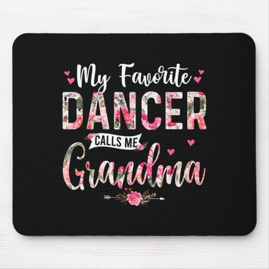 Lieblings Tänzer ruft Oma frohen MuttertagFav Mousepad (Vorne)