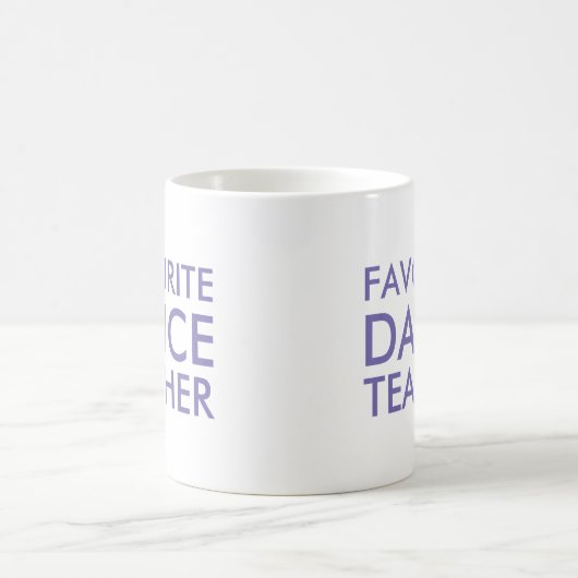Lieblings-Tanzlehrer-Geschenk Kaffeetasse (Mittel)
