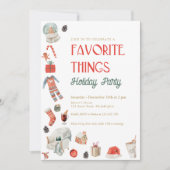 Lieblings-Things-Urlaub-Geschenkswap-Party Einladu Einladung (Vorderseite)