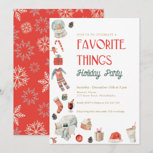 Lieblings-Things-Urlaub-Geschenkswap-Party Einladu Einladung