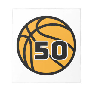 Lieblings-Trikotnummer #50 der Basketball-Fans Notizblock