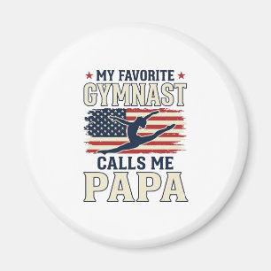 Lieblings-Turner nennt mich Papa Patriotisches Vin Magnet