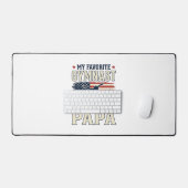 Lieblings-Turner nennt mich Papa Patriotisches Vin Schreibtischunterlage (Tastatur & Maus)