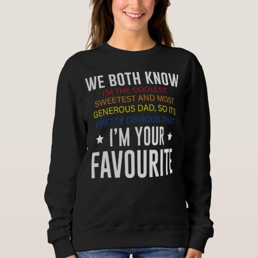 Lieblings-Vater Daddy Pater Stepdad Vatertag So Sweatshirt (Vorderseite)