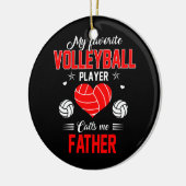 Lieblings-Volleyball-Spieler ruft mich Vater Keramik Ornament (Links)
